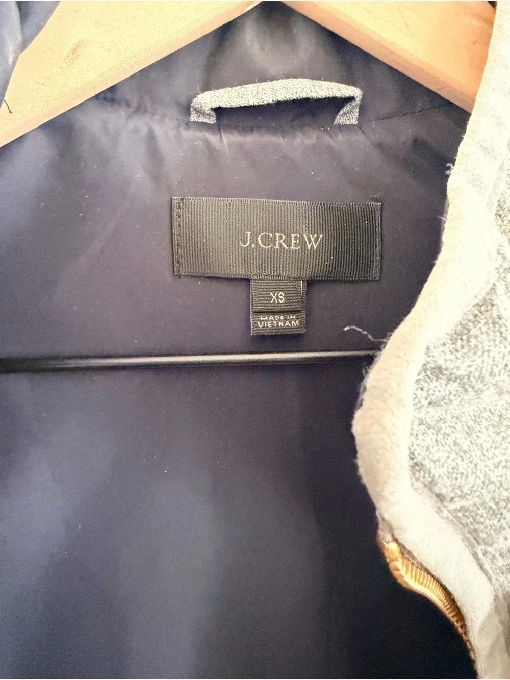 JCrew down quilted vest xs